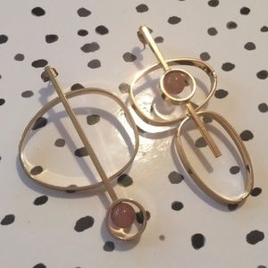 Gold earrings zara